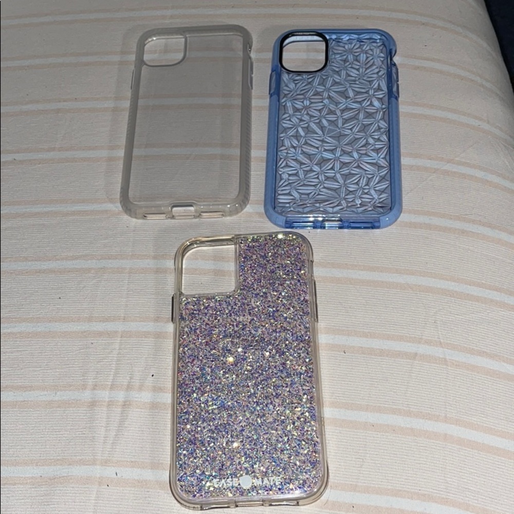 Three different iPhone 11 cases